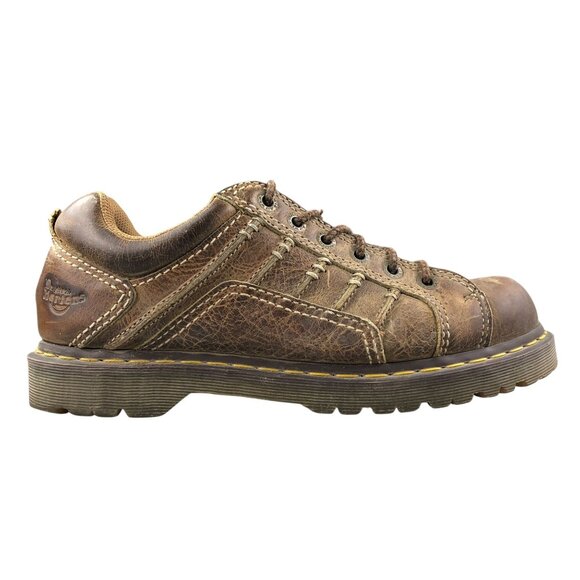 Dr. Martens Men's Size 11 Keith Brown Leather Contrast Stitch Oxford Shoes